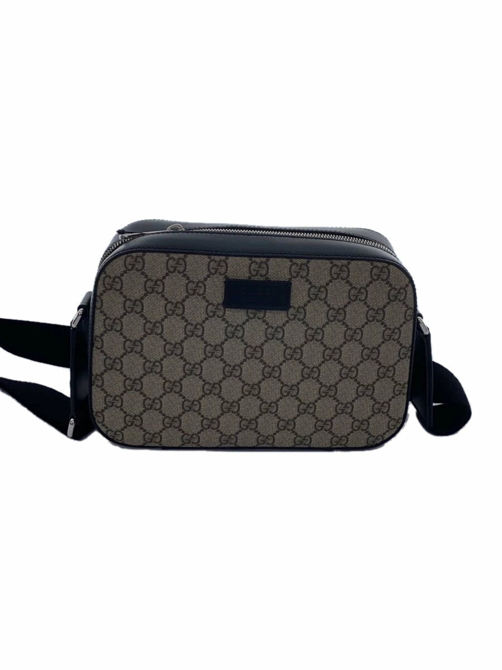 Gucci GG Supreme Shoulder Bag Gray All over